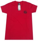 Camiseta Abuzze Vermelha Gola V MOD 339