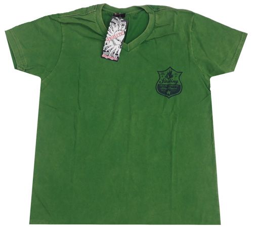 Camiseta Abuzze Verde Gola V MOD 376